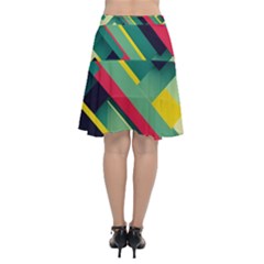 Chiffon Wrap Front Skirt 