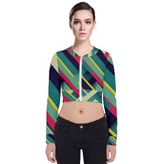 Long Sleeve Zip Up Bomber Jacket 