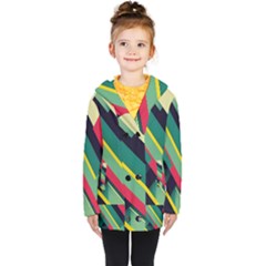 Kids  Double Breasted Button Coat 