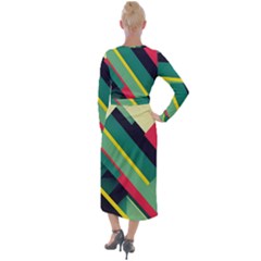 Velvet Maxi Wrap Dress 