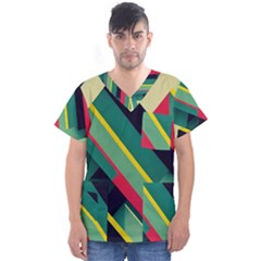 Men s V-Neck Scrub Top 