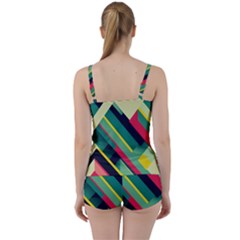 Tie Front Two Piece Tankini 