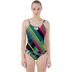 Cut Out Top Tankini Set 