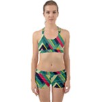 Abstract Geometric Design Pattern Back Web Gym Set