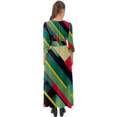 Button Up Boho Maxi Dress 