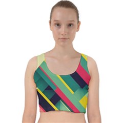 Velvet Racer Back Crop Top 