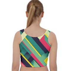 Velvet Racer Back Crop Top 
