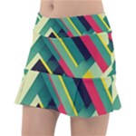 Abstract Geometric Design Pattern Classic Tennis Skirt