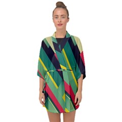 Half Sleeve Chiffon Kimono 