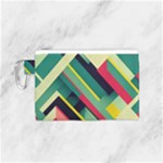 Abstract Geometric Design Pattern Canvas Cosmetic Bag (Small)
