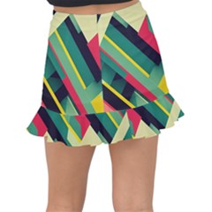 Fishtail Mini Chiffon Skirt 