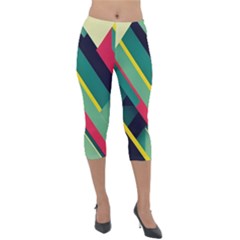 Lightweight Velour Capri Leggings  