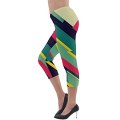 Lightweight Velour Capri Leggings  