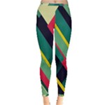 Abstract Geometric Design Pattern Inside Out Leggings