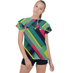Ruffle Collar Chiffon Blouse 
