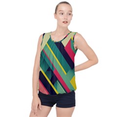 Bubble Hem Chiffon Tank Top 
