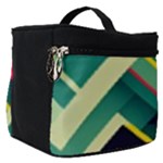 Abstract Geometric Design Pattern Make Up Travel Bag (Small)