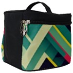 Abstract Geometric Design Pattern Make Up Travel Bag (Big)