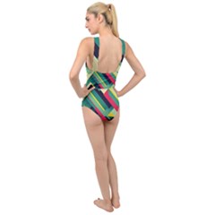 Cross Front Low Back Swimsuit 