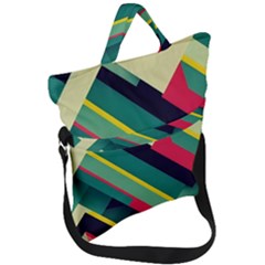 Fold Over Handle Tote Bag 