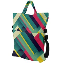 Fold Over Handle Tote Bag 