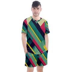 Men s Mesh T-Shirt and Shorts Set 