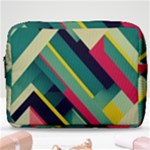 Abstract Geometric Design Pattern Make Up Pouch (Large)