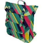 Abstract Geometric Design Pattern Buckle Up Backpack