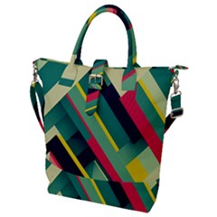 Buckle Top Tote Bag 