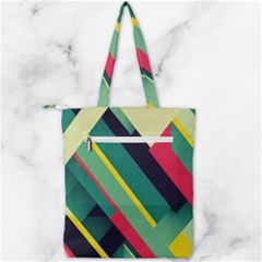 Double Zip Up Tote Bag 