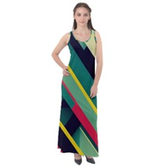 Sleeveless Velour Maxi Dress 