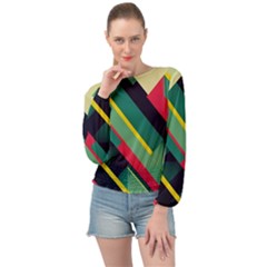 Banded Bottom Chiffon Top 