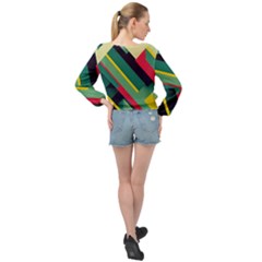 Banded Bottom Chiffon Top 
