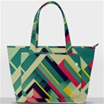 Abstract Geometric Design Pattern Back Pocket Shoulder Bag 