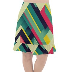 Fishtail Chiffon Skirt 