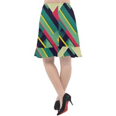 Fishtail Chiffon Skirt 