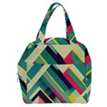 Abstract Geometric Design Pattern Boxy Hand Bag
