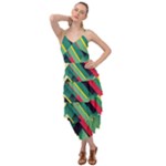 Abstract Geometric Design Pattern Layered Bottom Dress