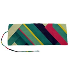 Abstract Geometric Design Pattern Roll Up Canvas Pencil Holder (S) from ArtsNow.com
