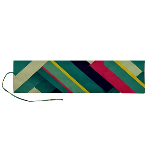 Abstract Geometric Design Pattern Roll Up Canvas Pencil Holder (L) from ArtsNow.com