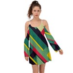 Abstract Geometric Design Pattern Boho Dress