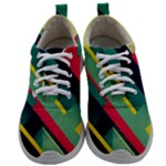 Abstract Geometric Design Pattern Mens Athletic Shoes