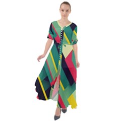Waist Tie Boho Maxi Dress 