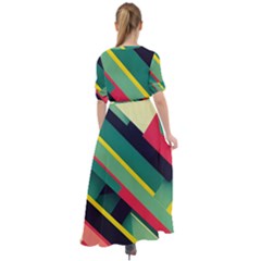 Waist Tie Boho Maxi Dress 