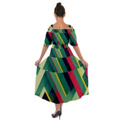 Shoulder Straps Boho Maxi Dress  
