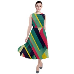 Round Neck Boho Dress 
