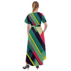 Front Wrap High Low Dress 