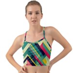 Abstract Geometric Design Pattern Mini Tank Bikini Top