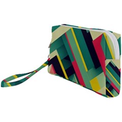 Abstract Geometric Design Pattern Wristlet Pouch Bag (Small) from ArtsNow.com