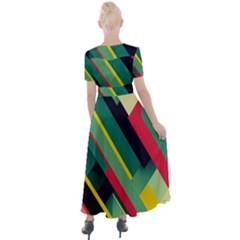 Button Up Short Sleeve Maxi Dress 
